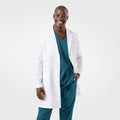 Zenir | Men's Standard Long Lab Coat LCM-301 - White