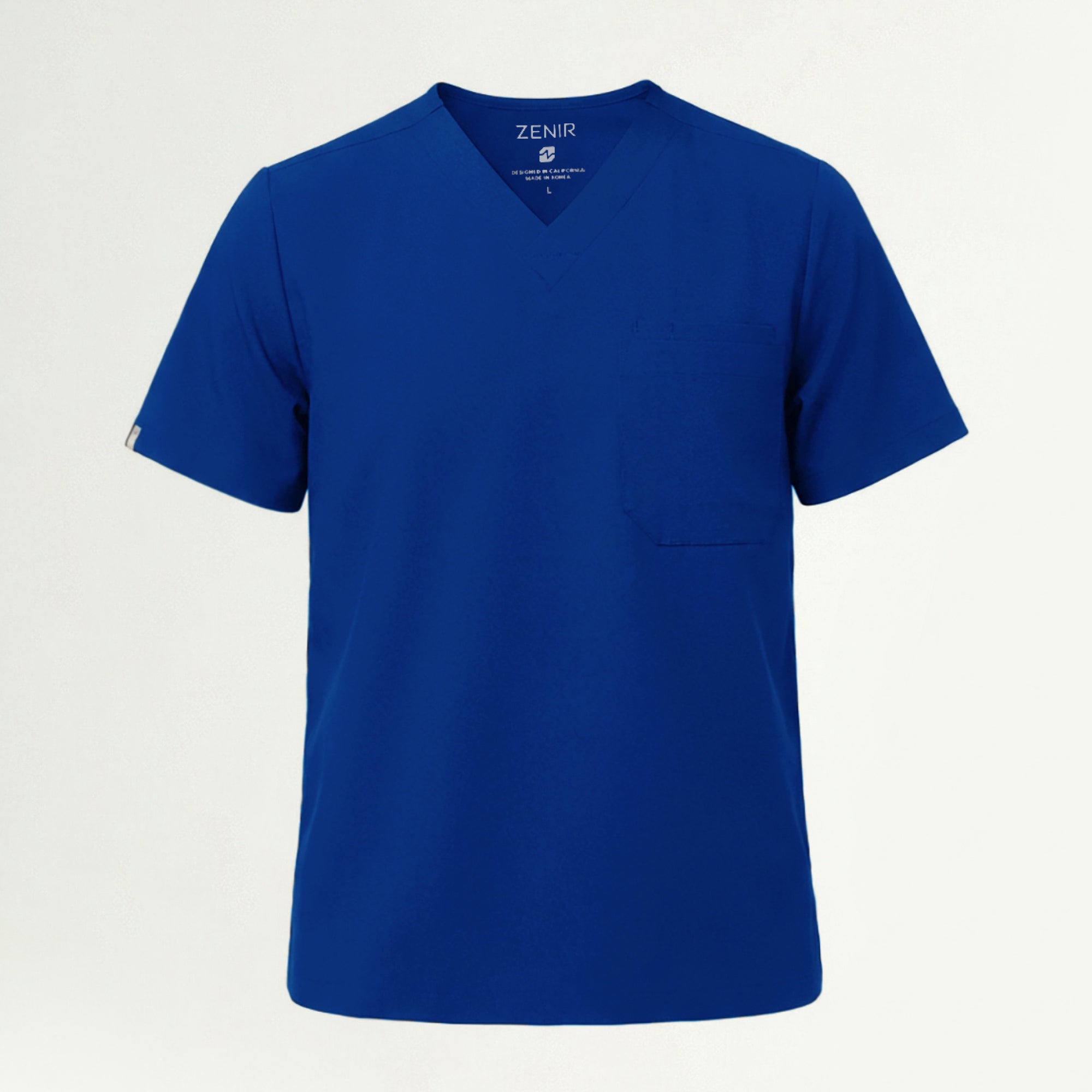 Image of Zenir | Men's 3-Pocket Scrub Top - Royal Blue