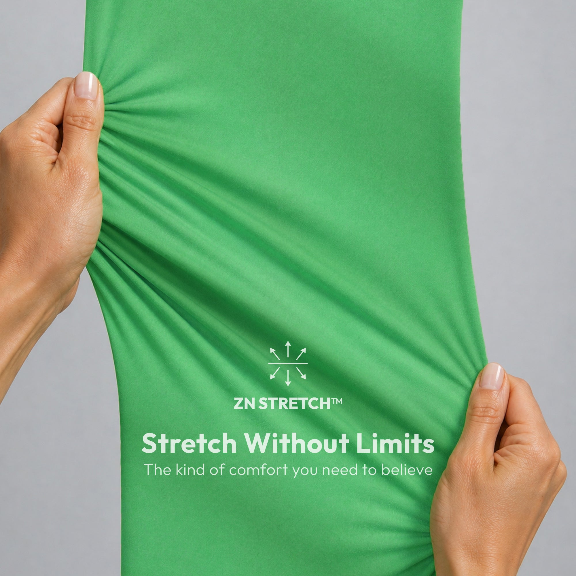 Image of Zenir | Women's Soft Stretch Crewneck Scrub Top - Pistachio Green