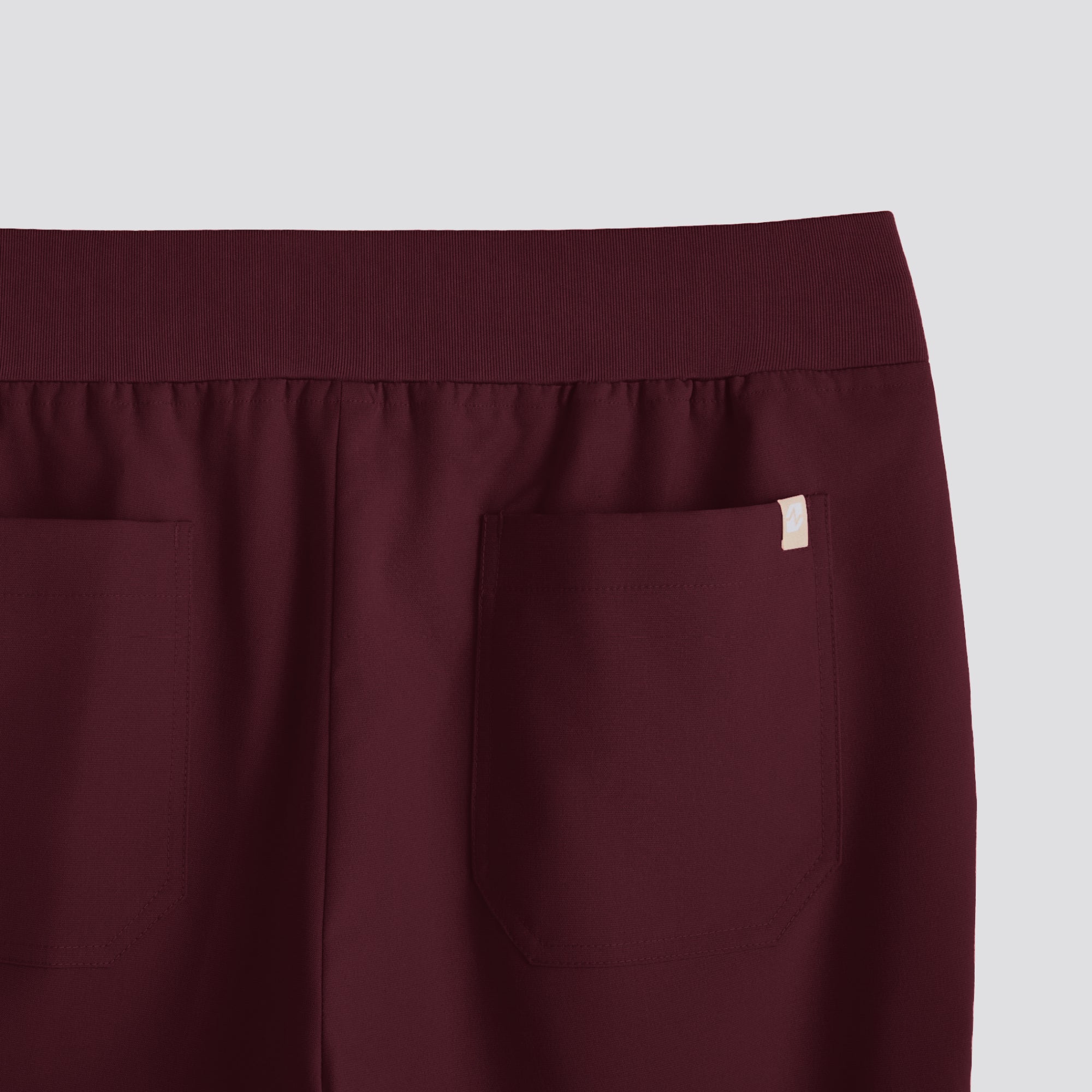Image of Zenir | Women's Easy-Fit Jogger Scrub Pants - Burgundy
