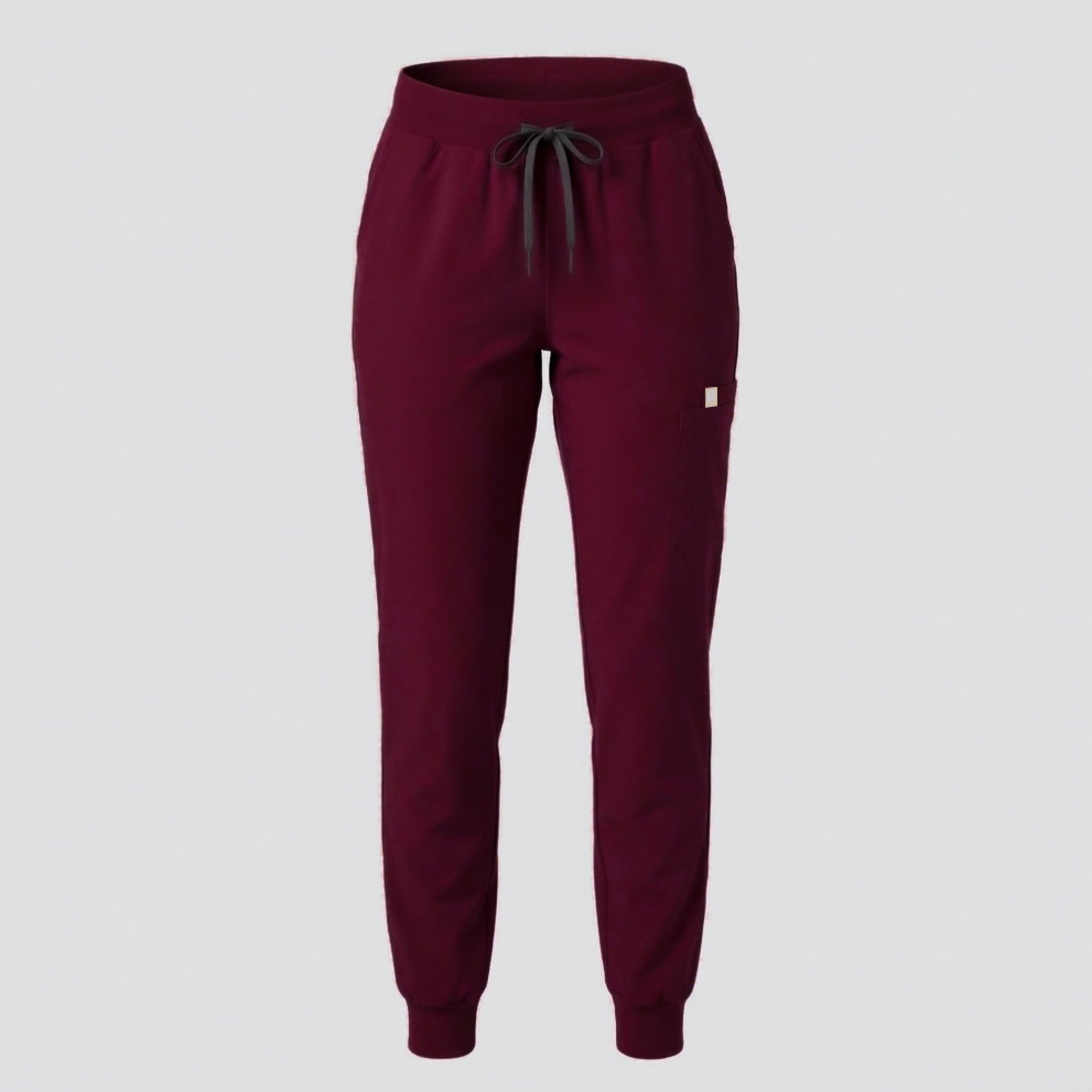 Image of Zenir | Women's Easy-Fit Jogger Scrub Pants - Burgundy