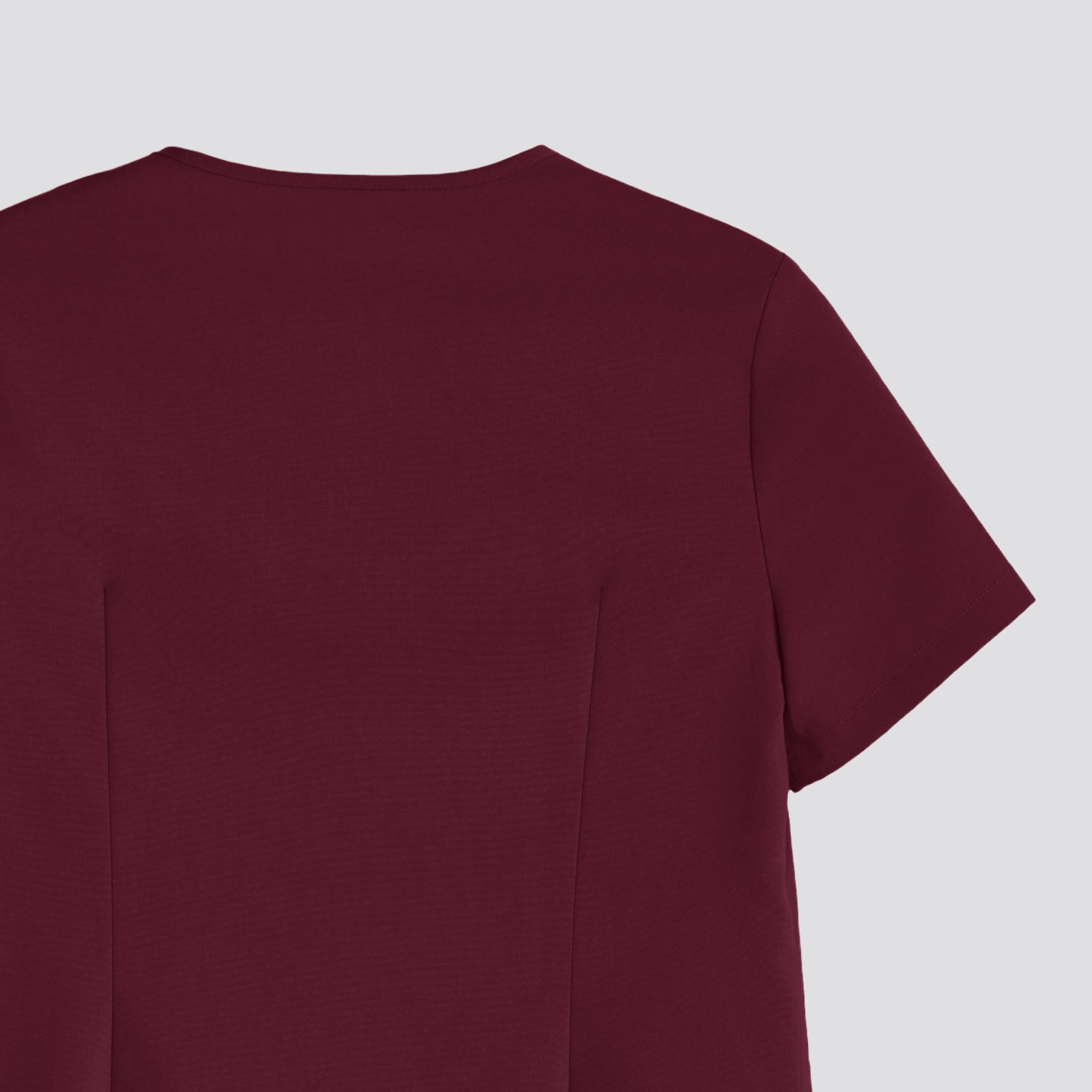 Image of Zenir | Women's VersaPocket Scrub Top - Burgundy