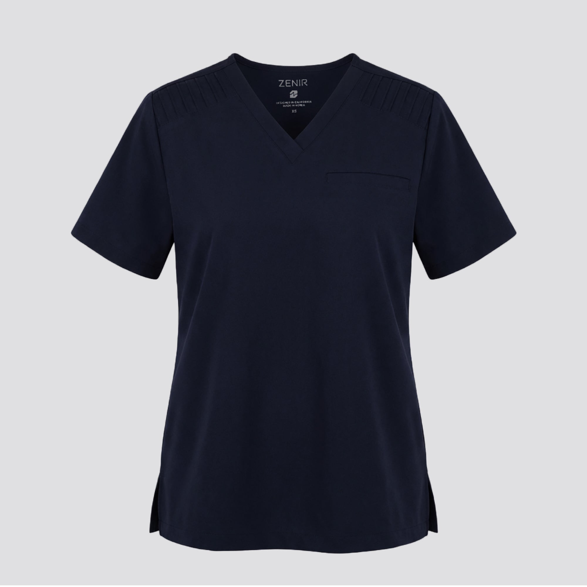 Image of Zenir | Women's ZenFlex Comfort Scrub Top - Eco Navy
