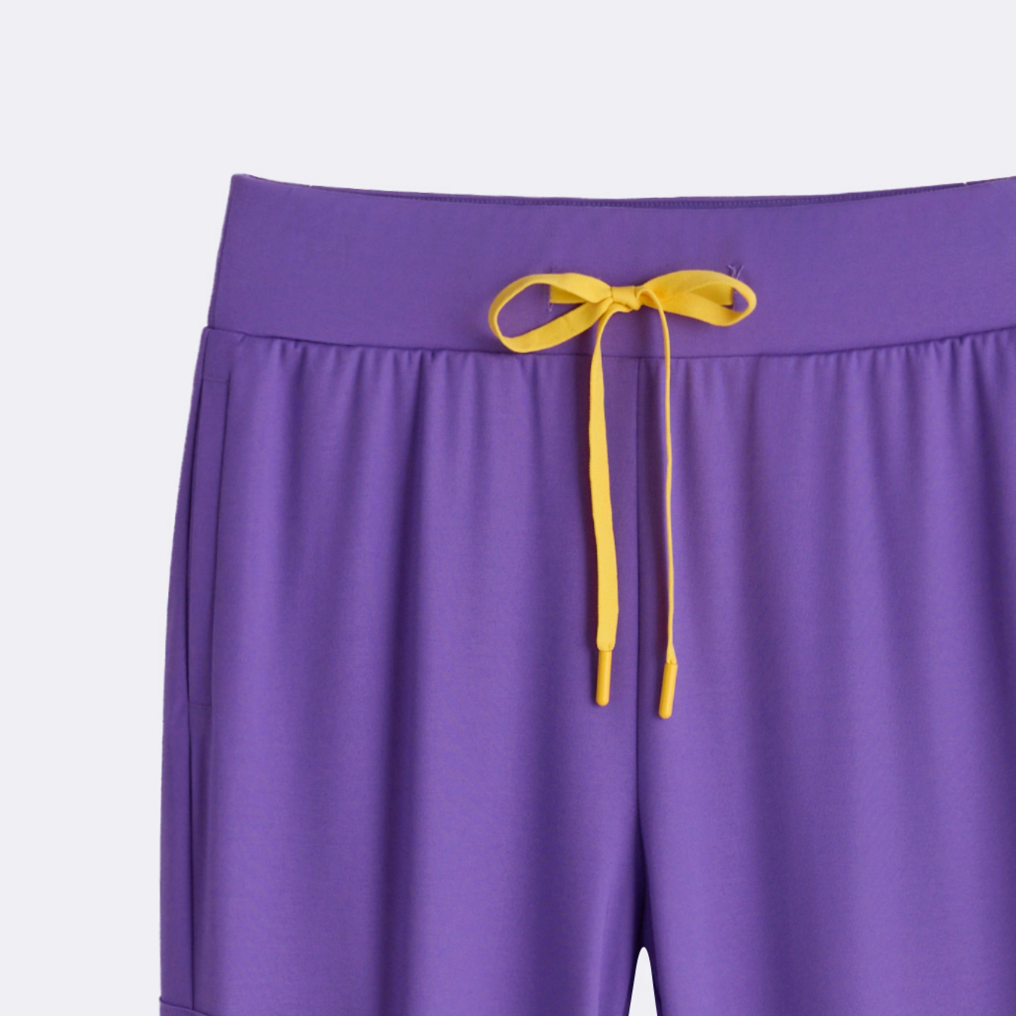 Image of Zenir | Women's Soft Stretch High Waisted Jogger Scrub Pants - Eggplant
