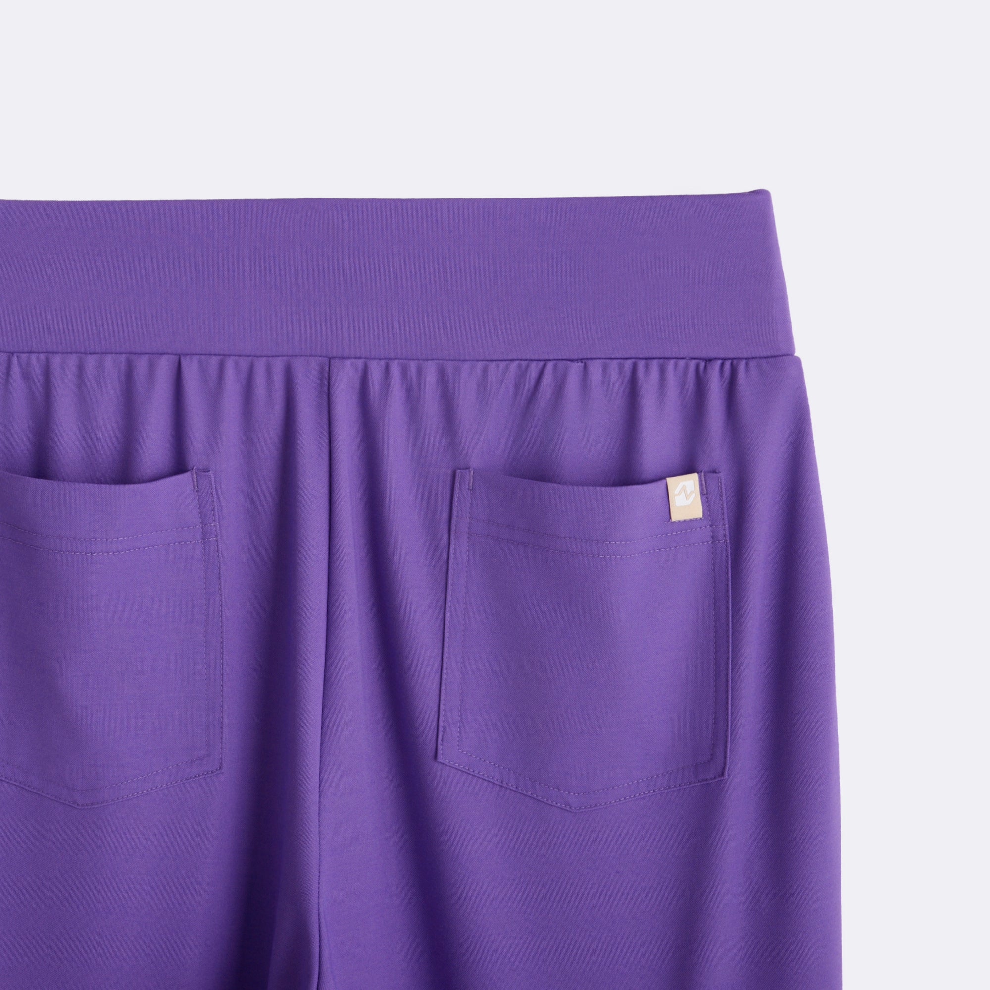 Image of Zenir | Women's Soft Stretch High Waisted Jogger Scrub Pants - Eggplant