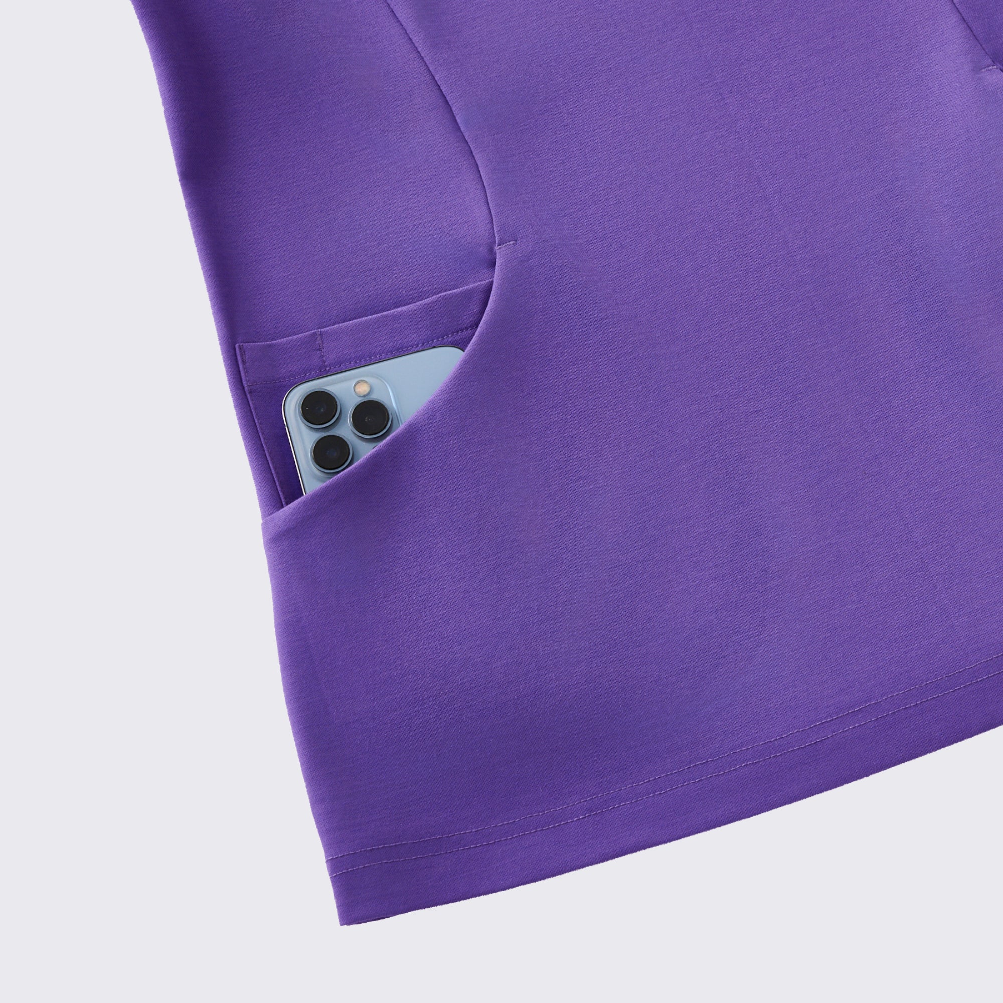Image of Zenir | Women's Soft Stretch Scrub Top - Eggplant