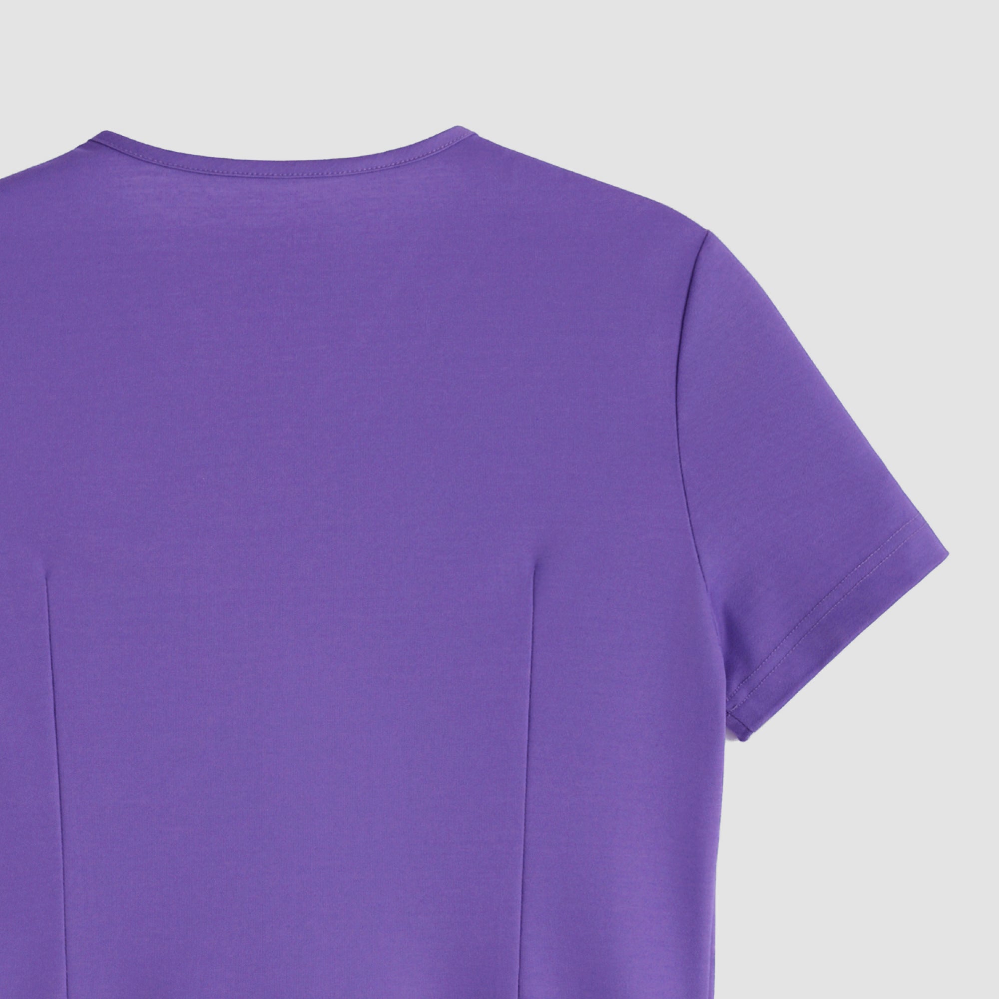 Image of Zenir | Women's Soft Stretch Scrub Top - Eggplant