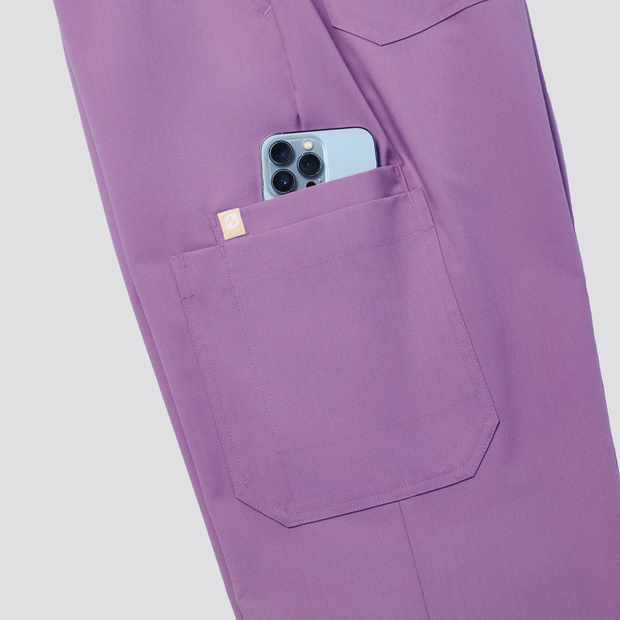 Image of Zenir | Women's Signature Straight Scrub Pants - Mauve Pink