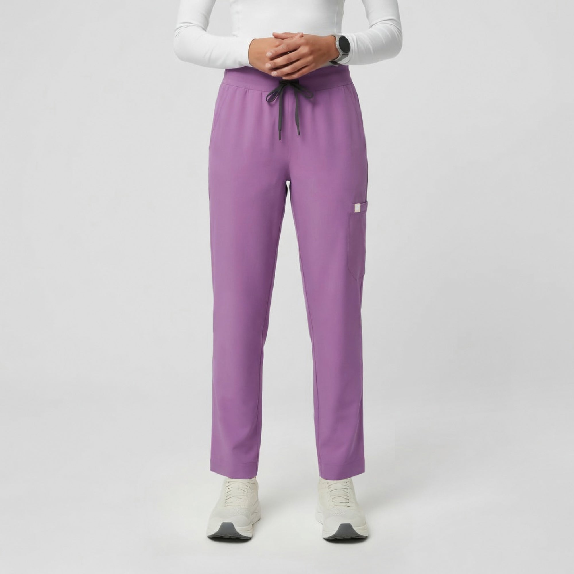 Image of Zenir | Women's Signature Straight Scrub Pants - Mauve Pink