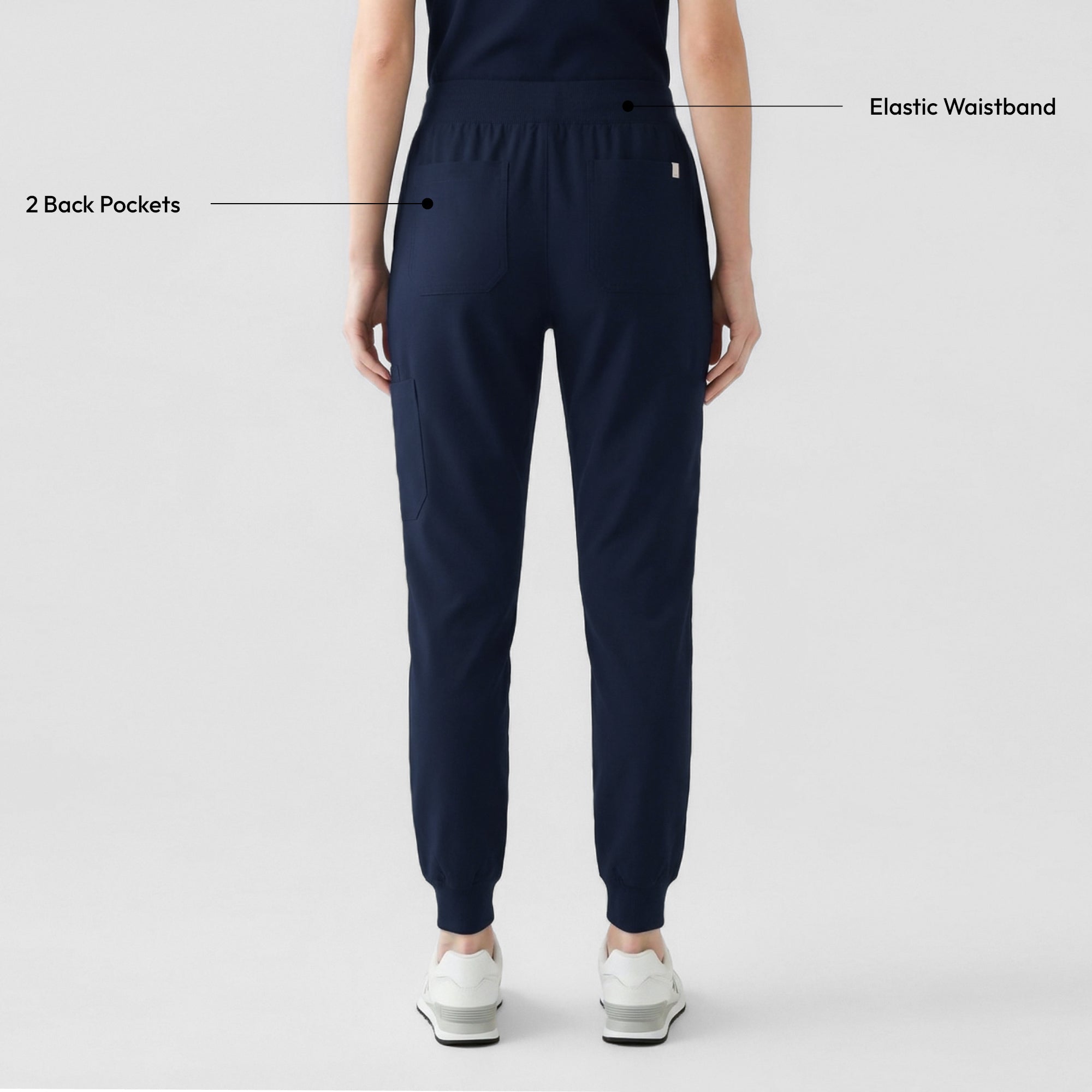 Image of Zenir | Women's Easy-Fit Jogger Scrub Pants - Navy