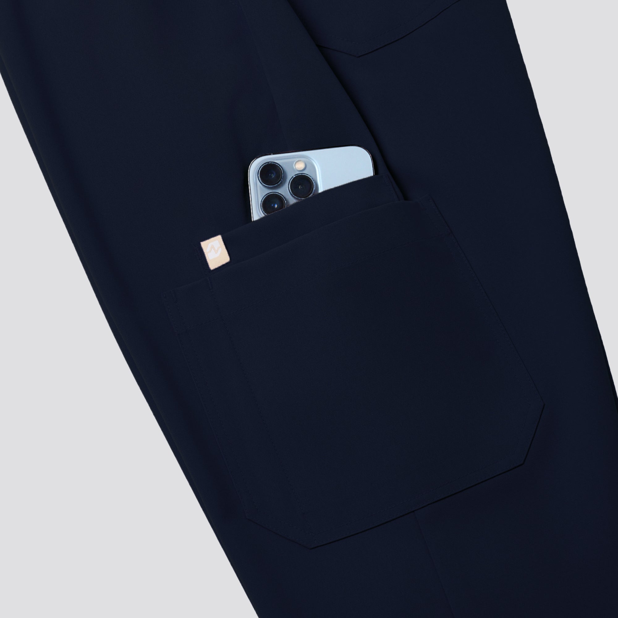 Image of Zenir | Women's Easy-Fit Jogger Scrub Pants - Navy