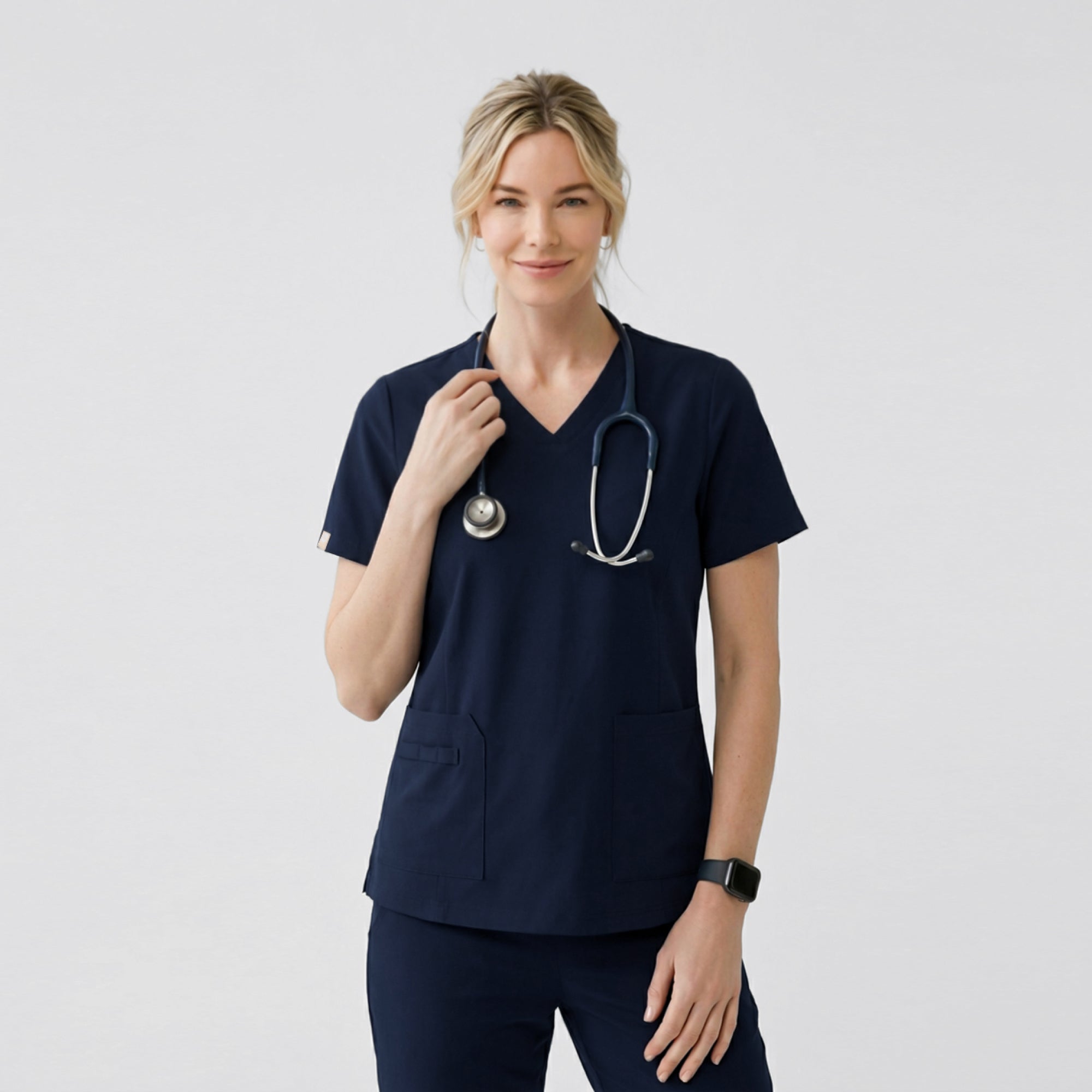 Image of Zenir | Women's Easy-Fit Jogger Scrub Pants - Navy
