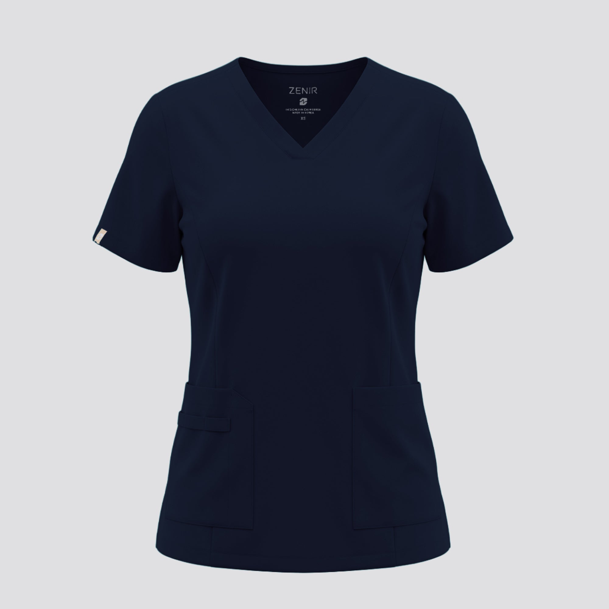 Image of Zenir | Women's VersaPocket Scrub Top - Navy