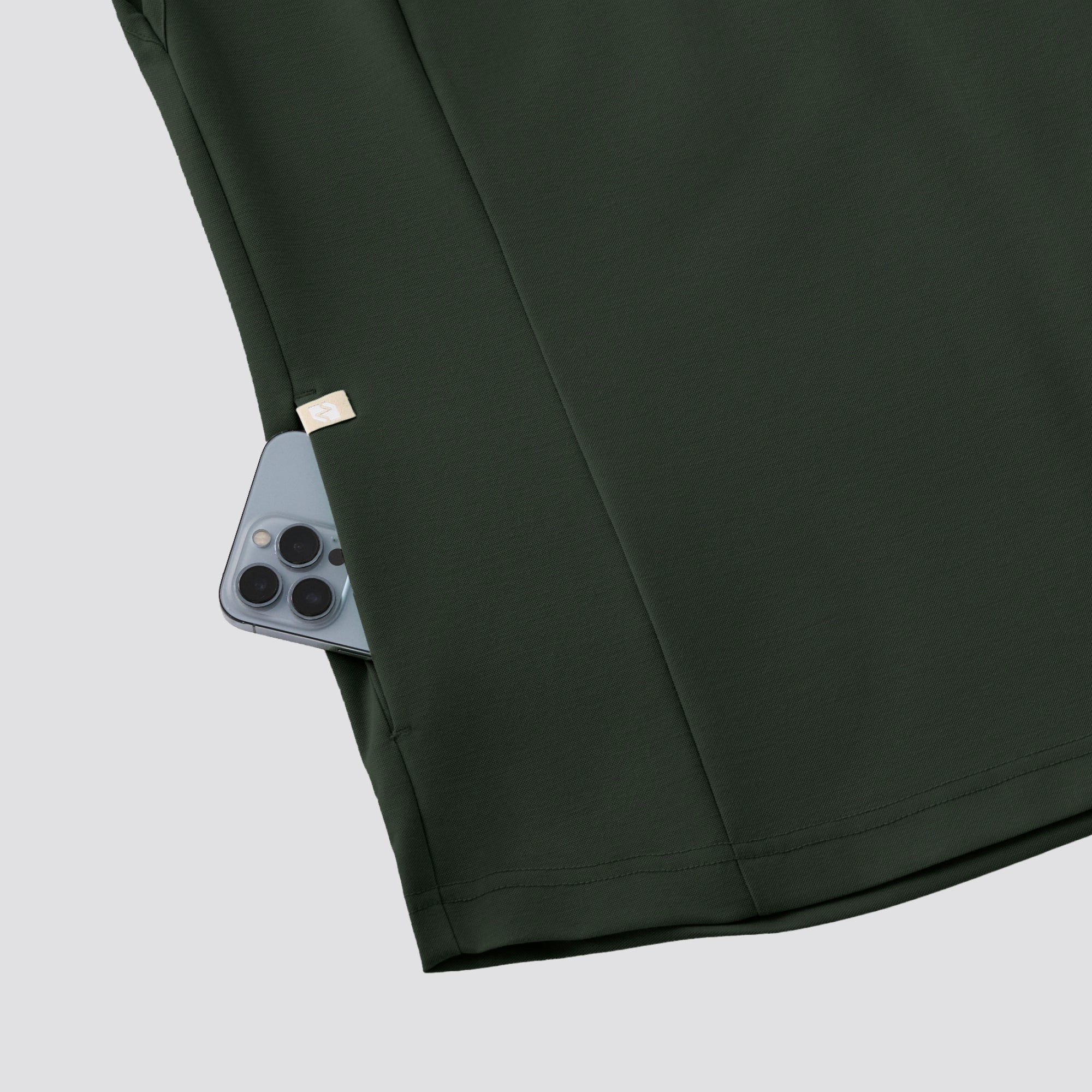 Image of Zenir | Women's Soft Stretch Crewneck Scrub Top - Olive Green