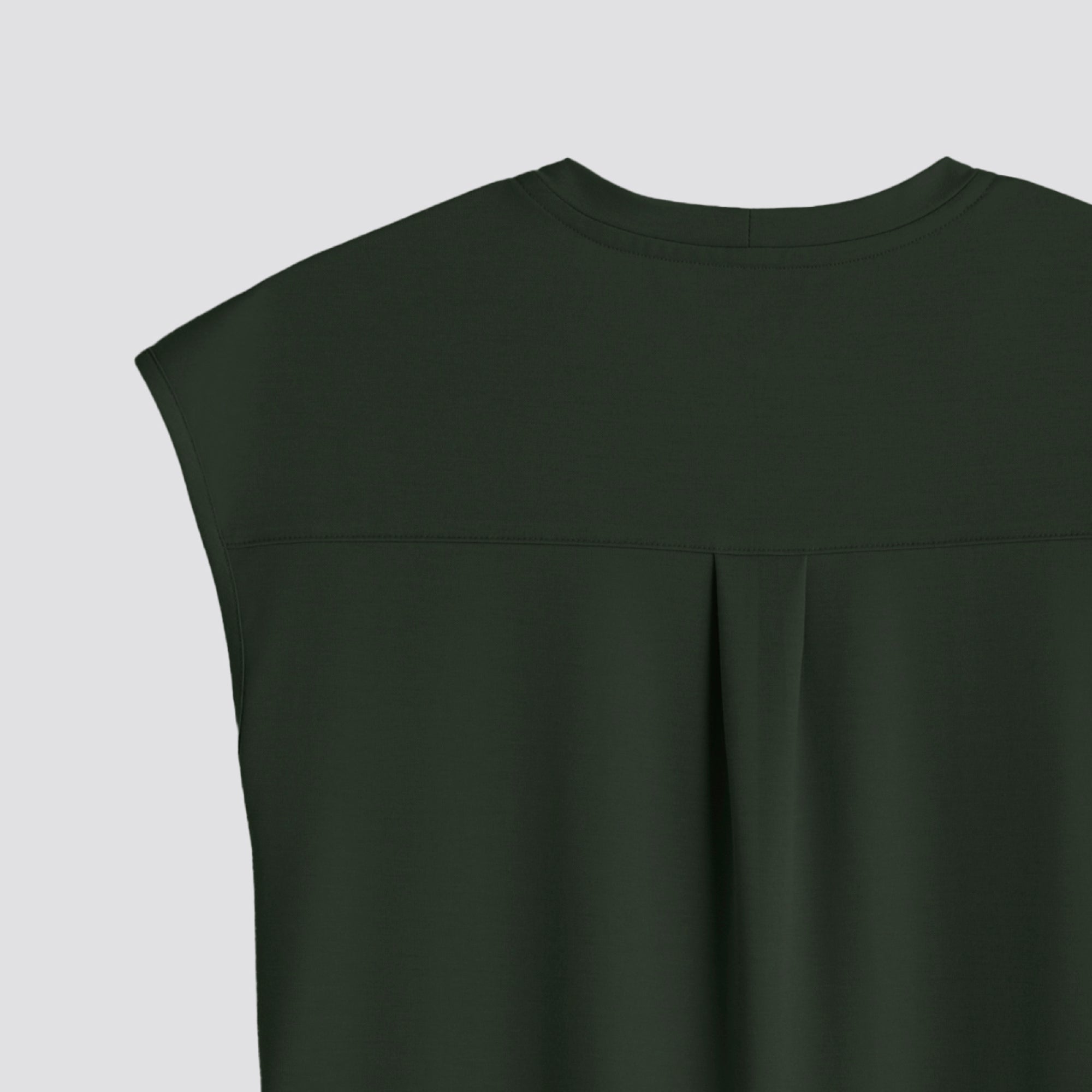Image of Zenir | Women's Soft Stretch Crewneck Scrub Top - Olive Green