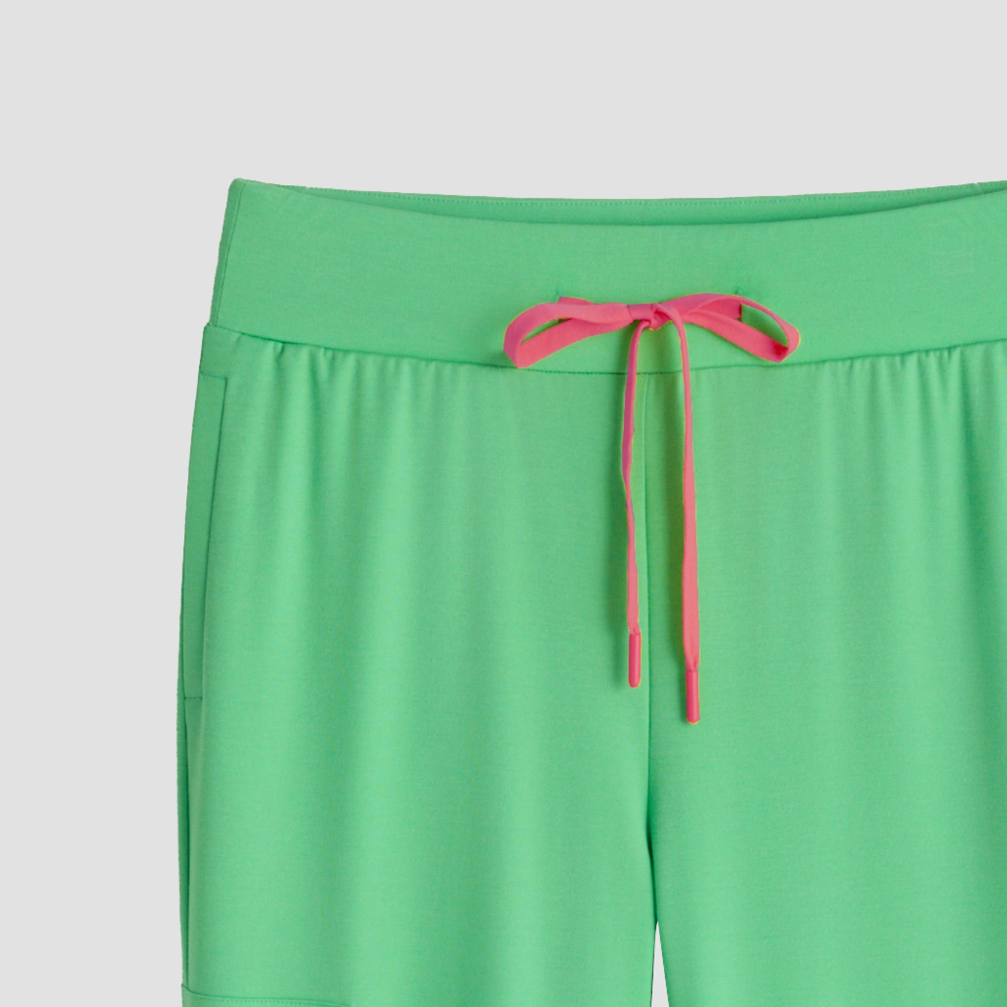 Image of Zenir | Women's Soft Stretch High Waisted Flare Scrub Pants - Pistachio Green