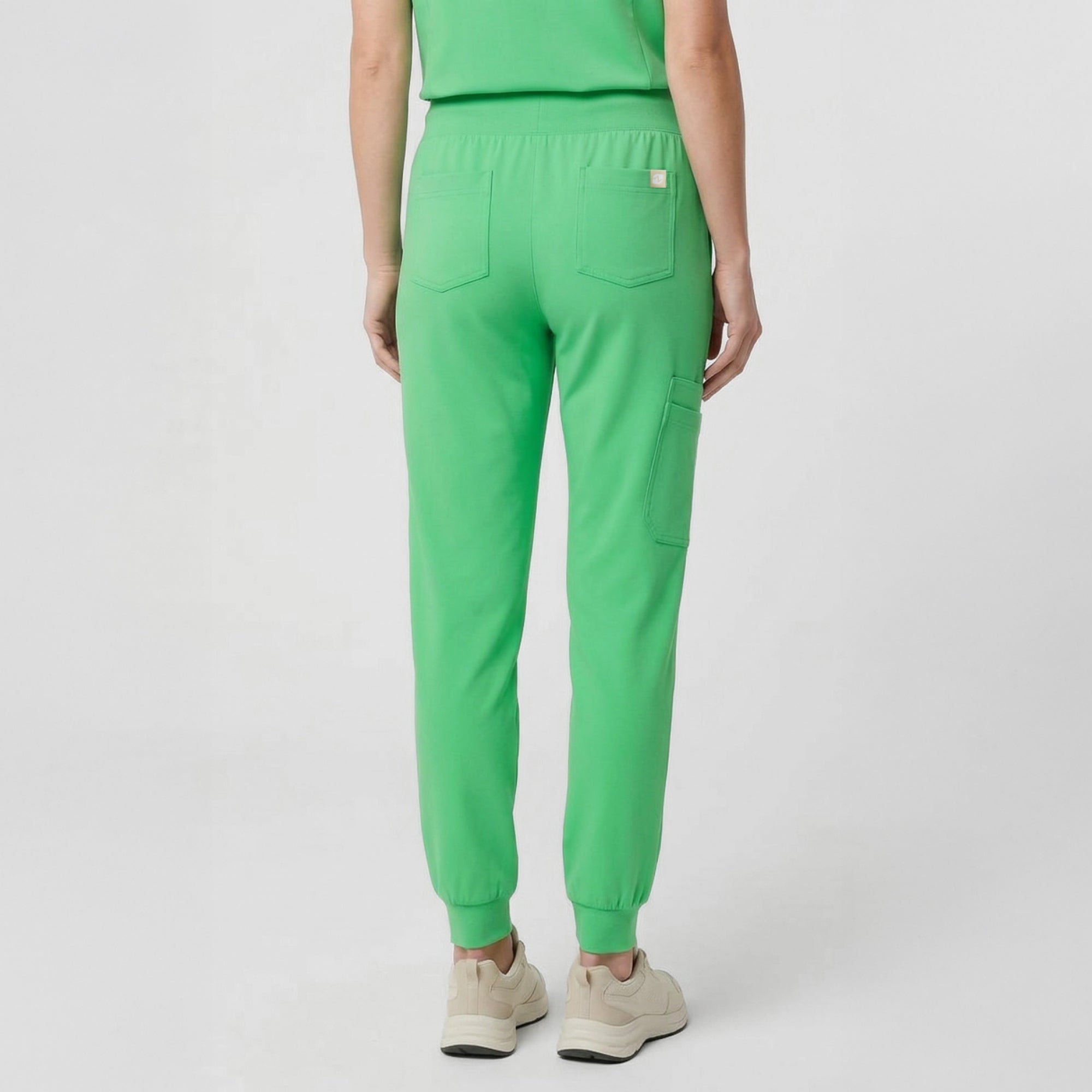 Image of Zenir | Women's Soft Stretch High Waisted Jogger Scrub Pants - Pistachio Green
