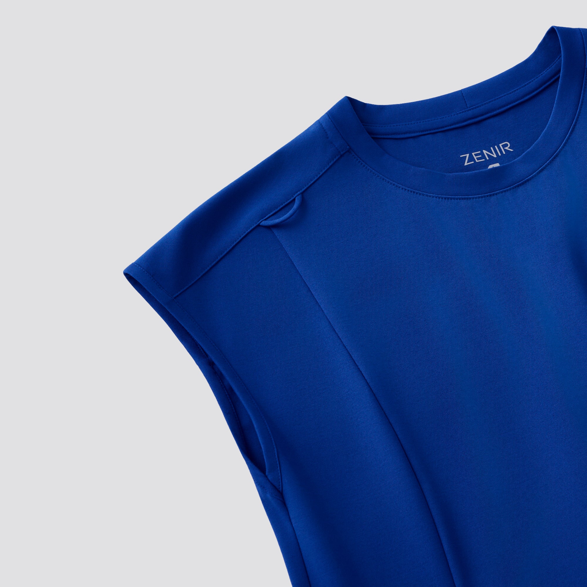 Image of Zenir | Women's Soft Stretch Crewneck Scrub Top - Royal Blue