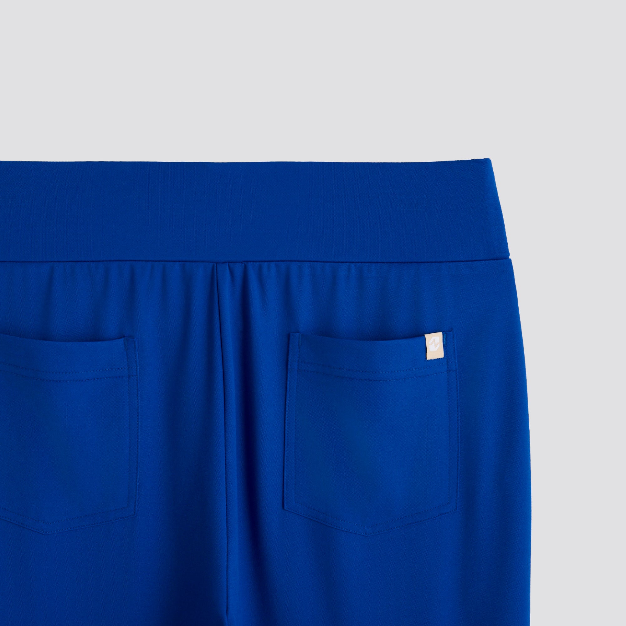 Image of Zenir | Women's Soft Stretch High Waisted Flare Scrub Pants - Royal Blue