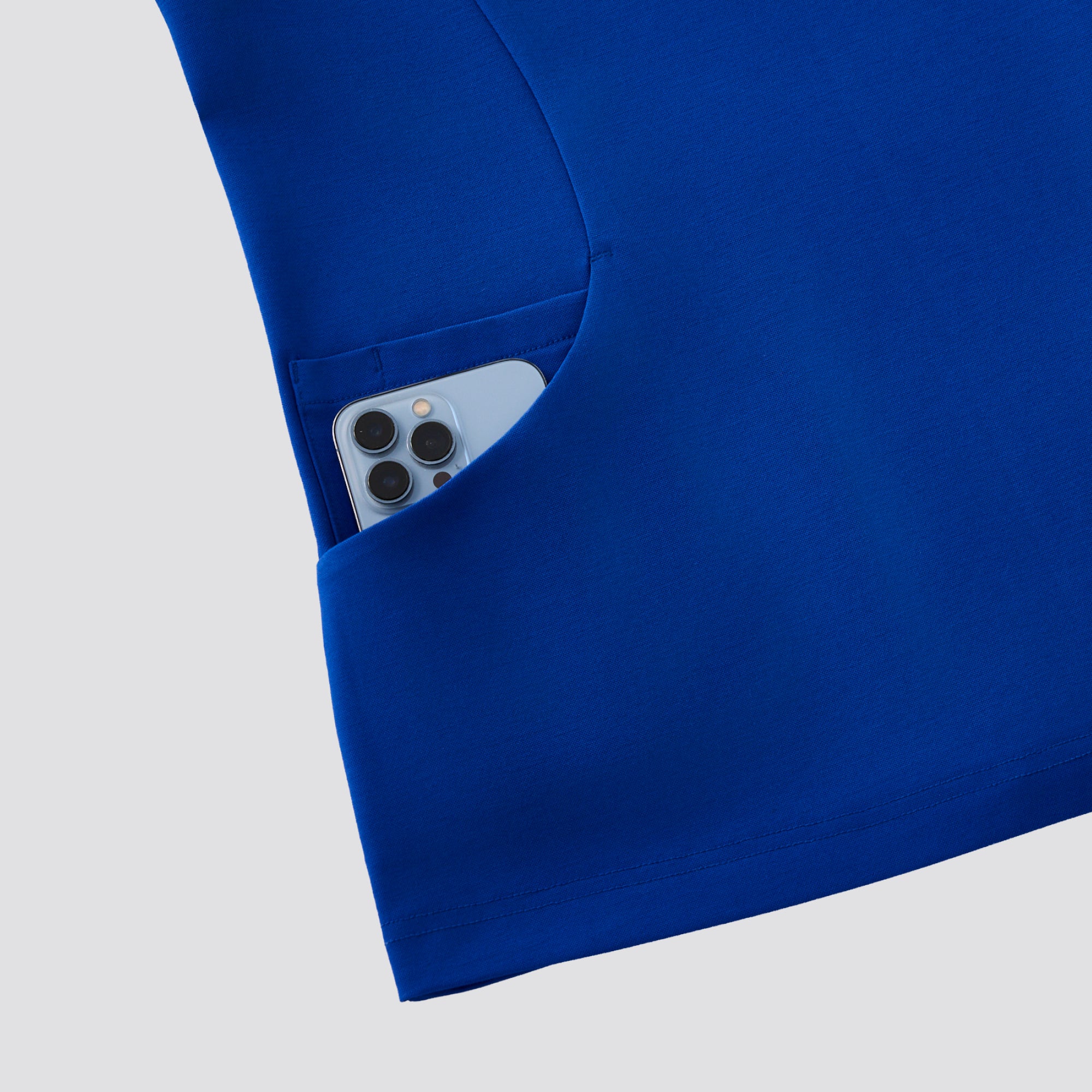 Image of Zenir | Women's Soft Stretch Scrub Top - Royal Blue