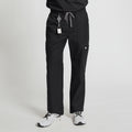 Zenir | Men's 8-Pocket Straight Scrub Pants - Eco Black