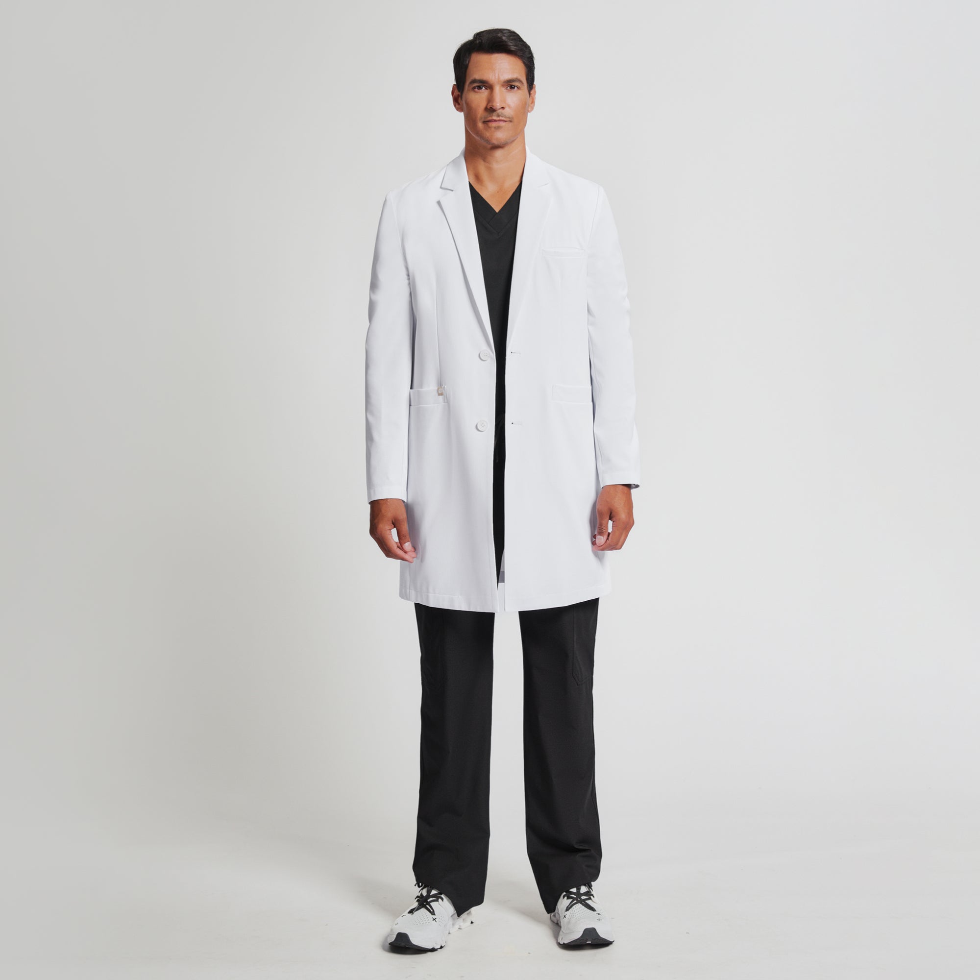 Zenir | Men's Professional Long Lab Coat LCM-103 - White