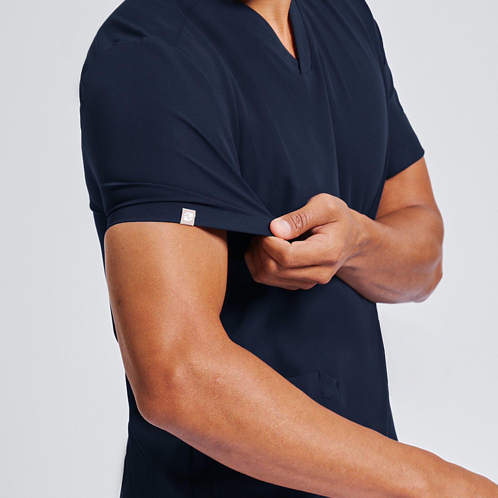 Image of Zenir | Men's VersaPocket Scrub Top - Navy