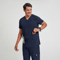Zenir | Men's VersaPocket Scrub Top - Navy