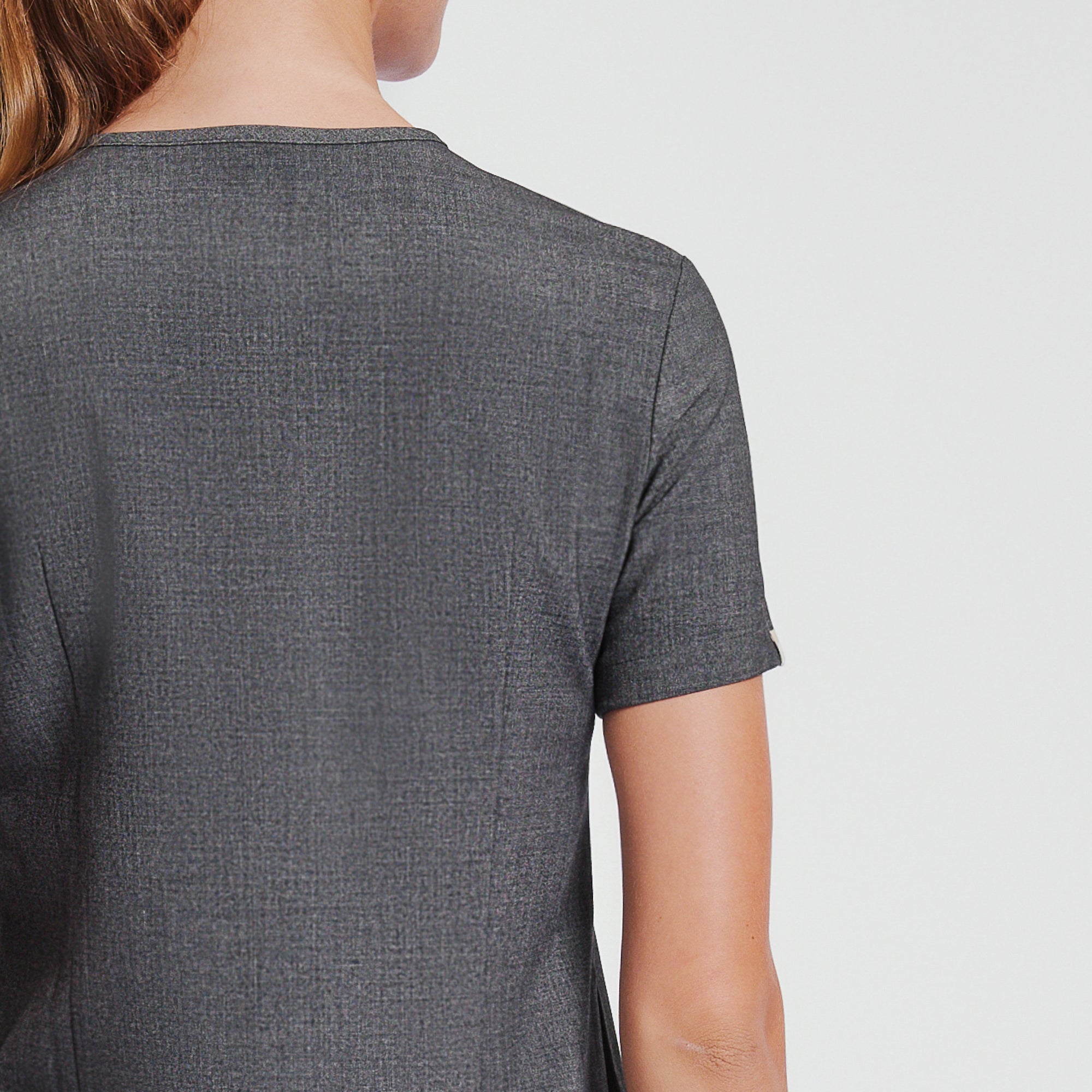 Image of Zenir | Women's Core 3 Pocket Scrub Top - Charcoal Gray