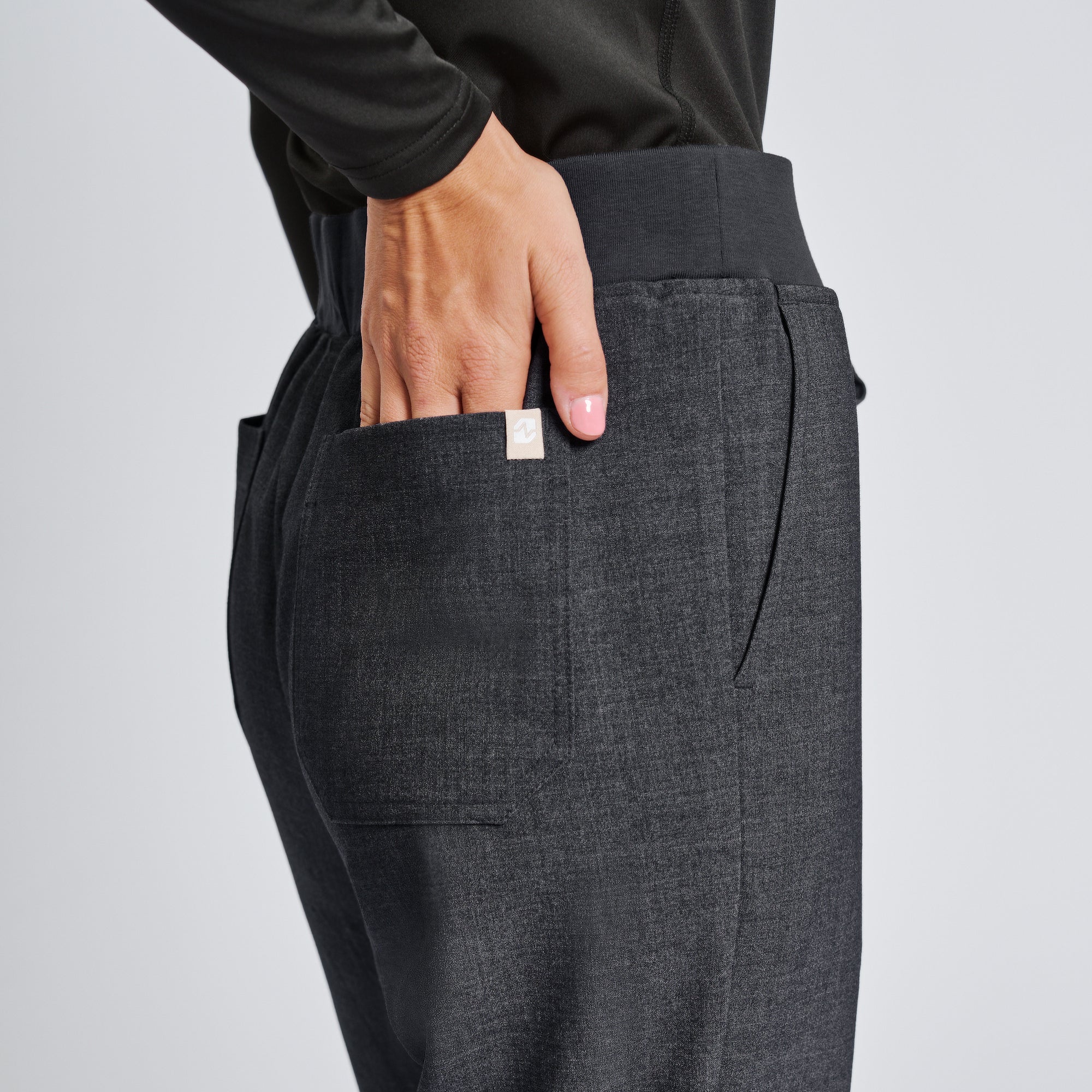Image of Zenir | Women's Signature Straight Scrub Pants - Charcoal Gray