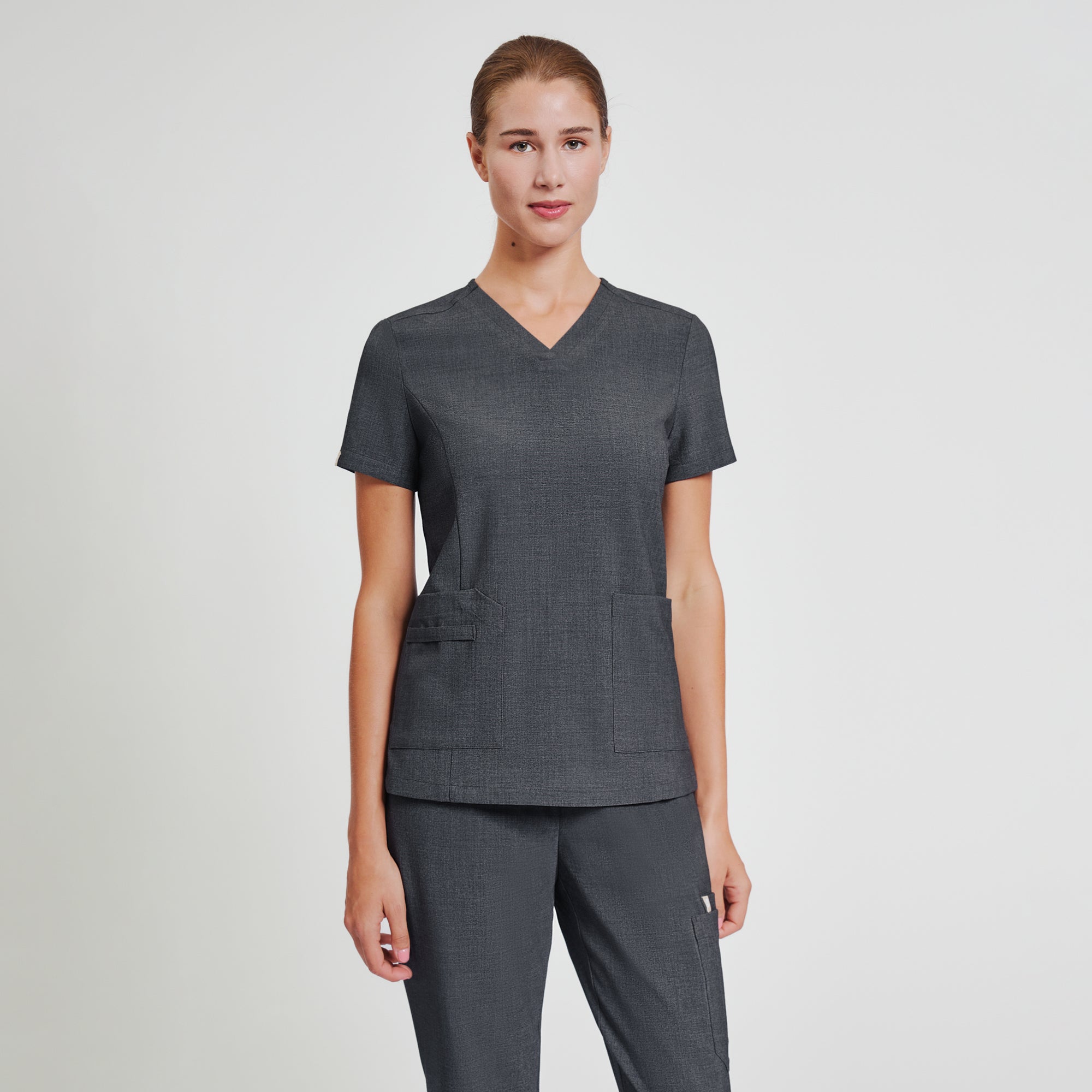 Image of Zenir | Women's Signature Straight Scrub Pants - Charcoal Gray