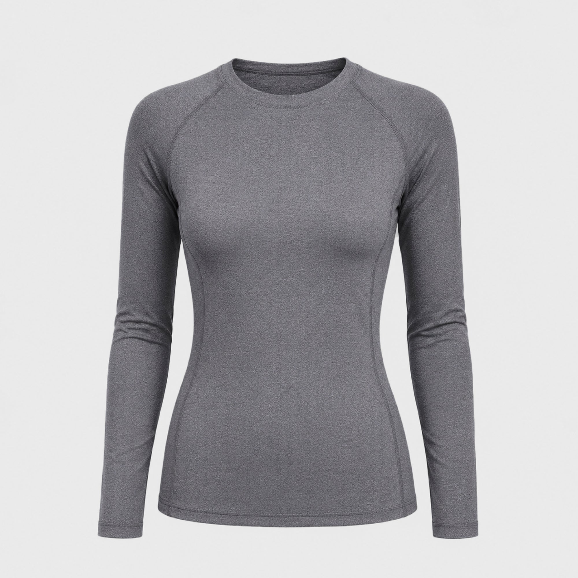 Image of Zenir | Women's Essential Underscrub Top - Stone Gray