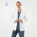 Zenir |  Women's Nuevo Short Lab Coat LCW-104 - White