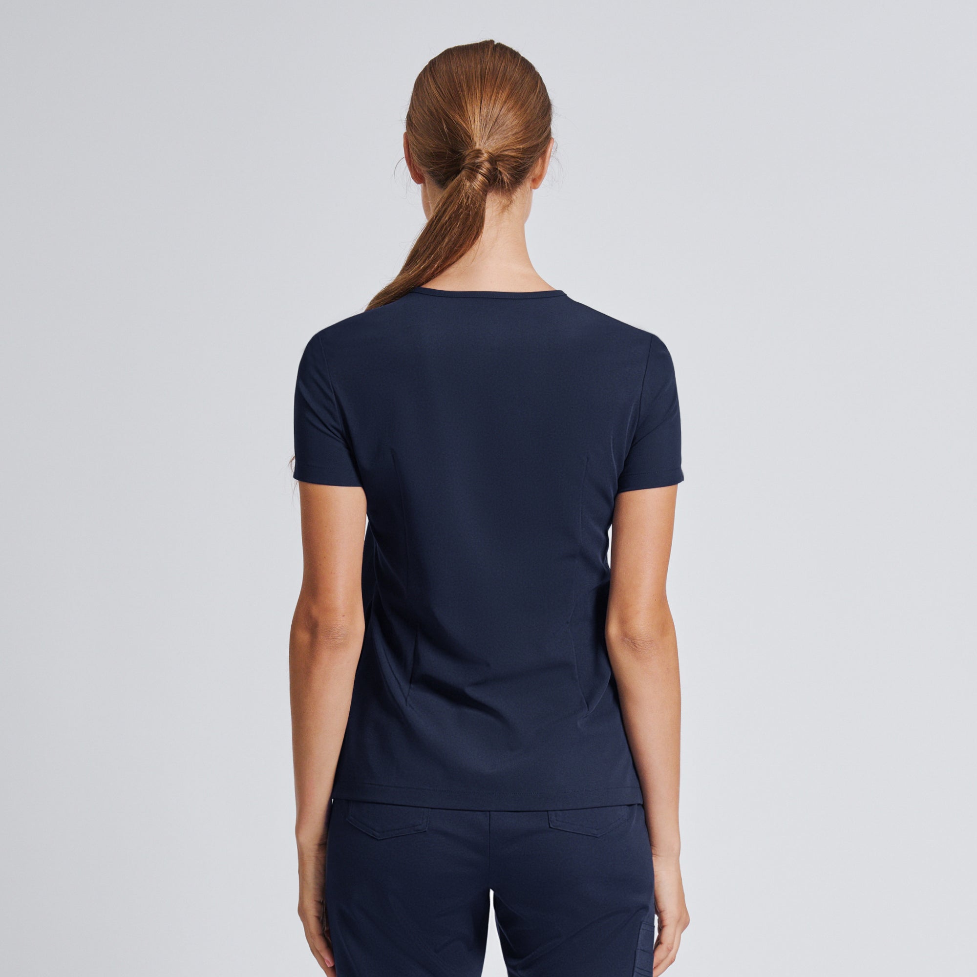 Image of Zenir | Women's Core 3 Pocket Scrub Top - Navy