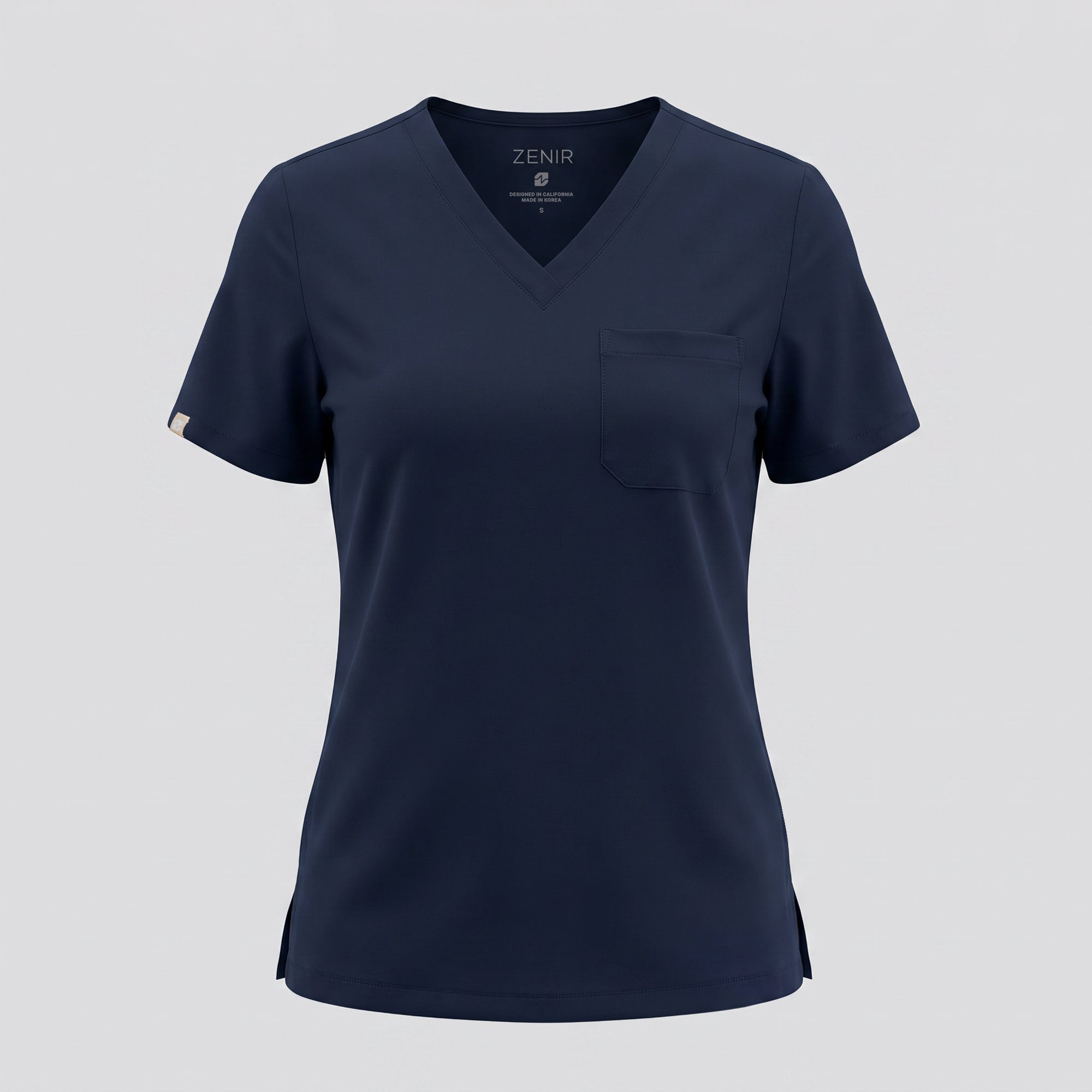 Image of Zenir | Women's Core 3 Pocket Scrub Top - Navy