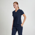 Zenir | Women's Core 3 Pocket Scrub Top - Navy