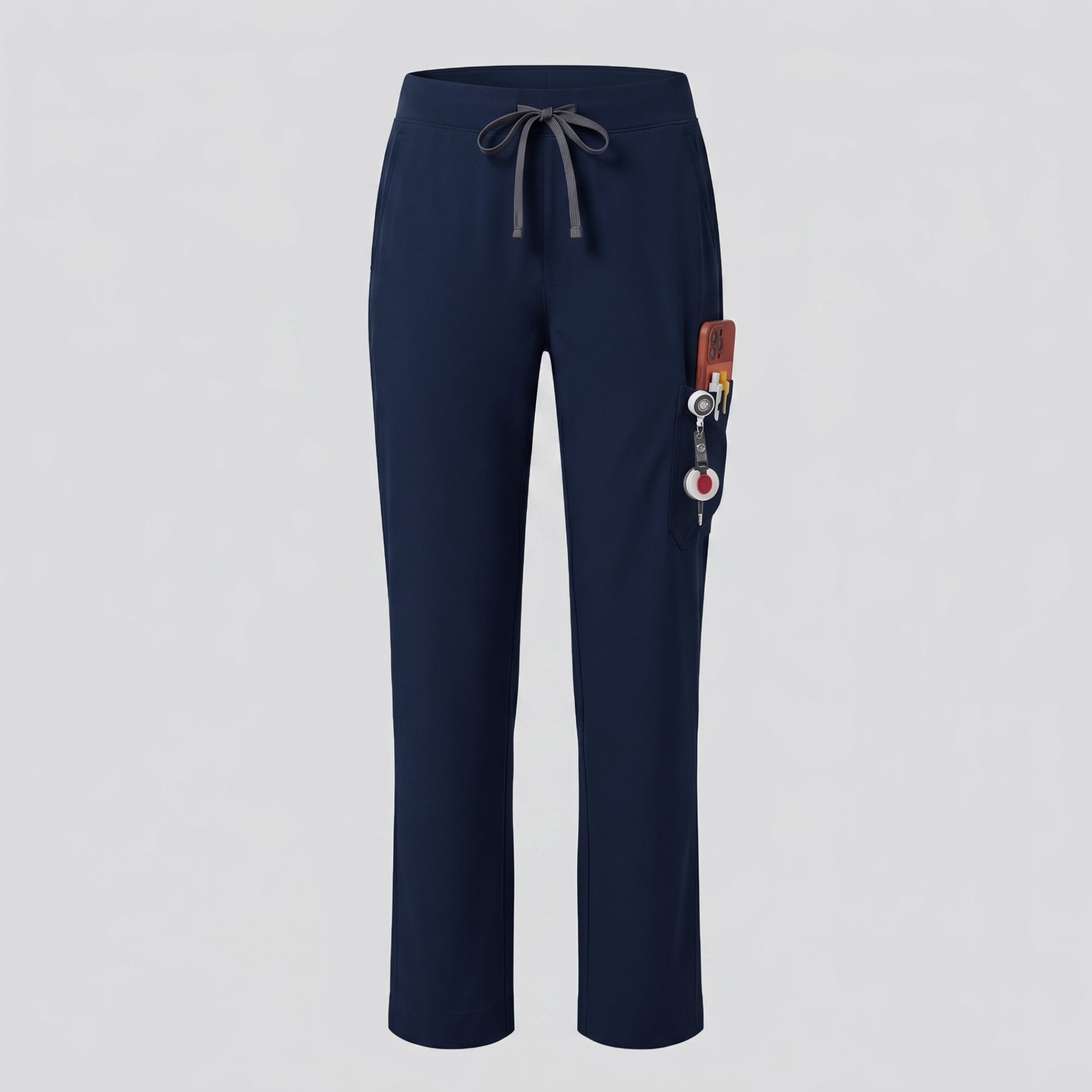 Image of Zenir | Women's Signature Straight Scrub Pants - Navy
