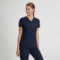 Zenir | Women's VersaPocket Scrub Top - Navy