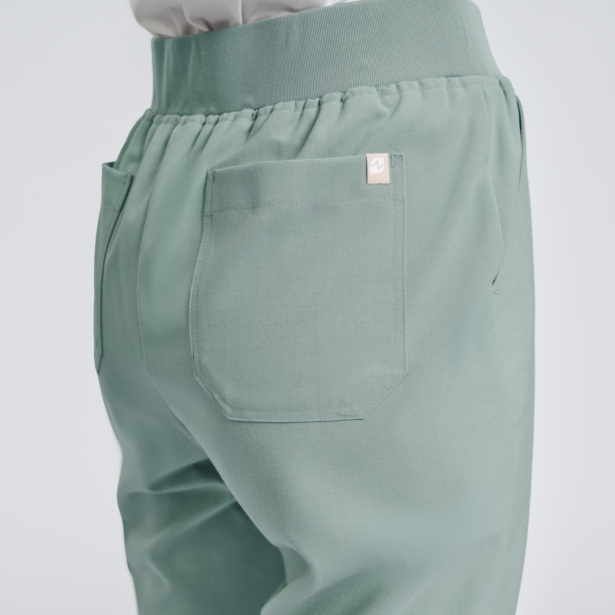 Image of Zenir | Women's Easy-Fit Jogger Scrub Pants - Sage Green