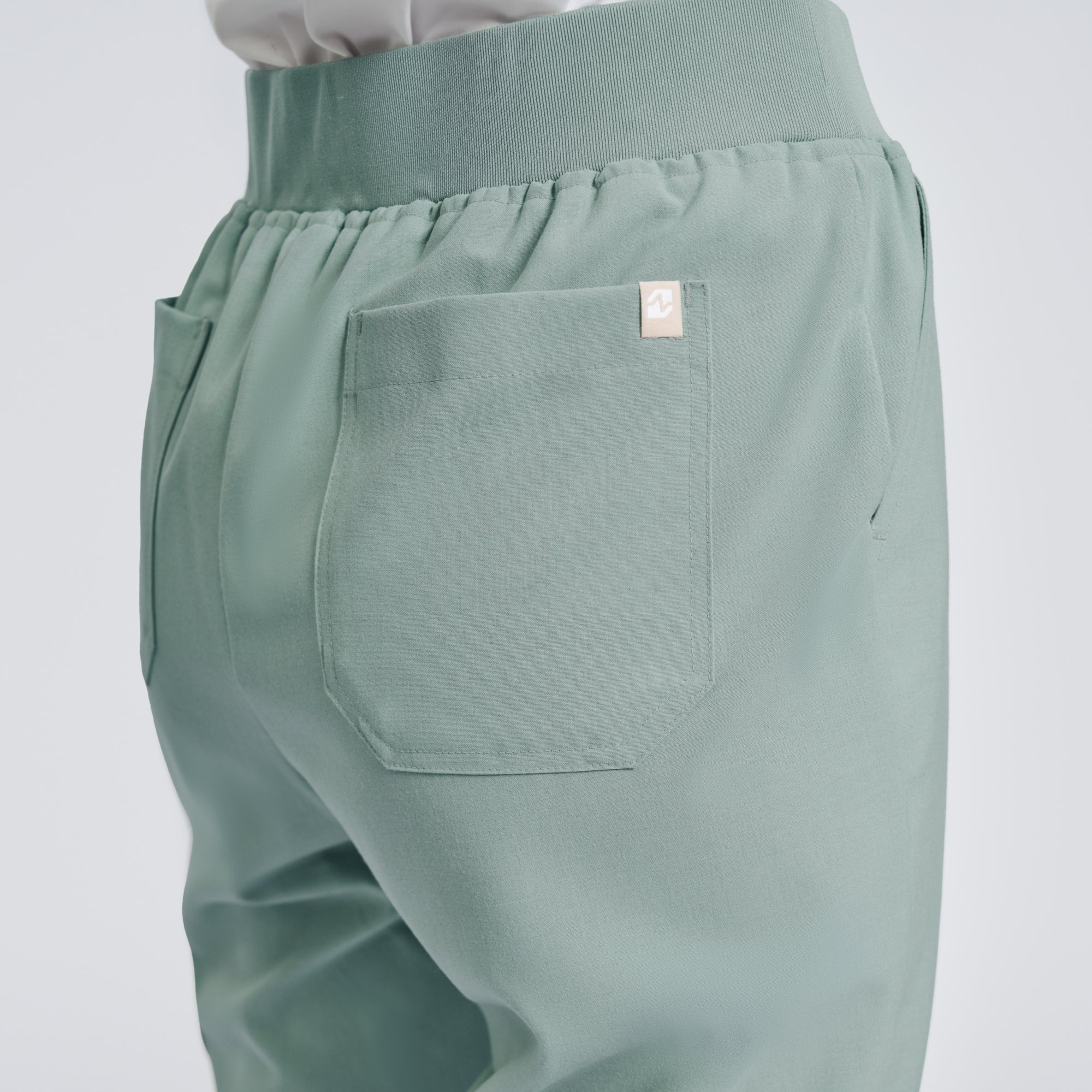 Image of Zenir | Women's Signature Straight Scrub Pants - Sage Green
