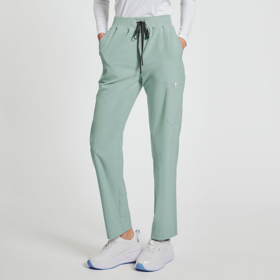 Zenir | Women's Signature Straight Scrub Pants - Sage Green