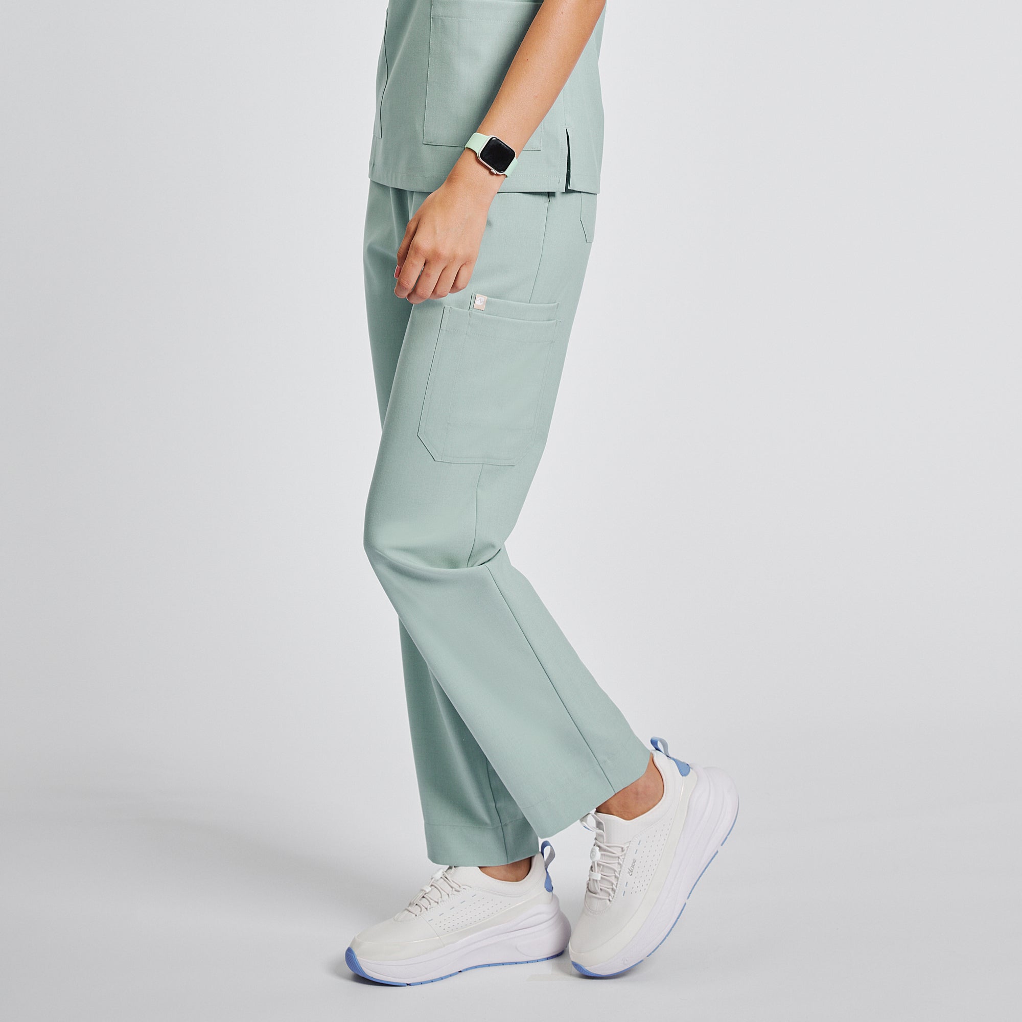 Image of Zenir | Women's Signature Straight Scrub Pants - Sage Green