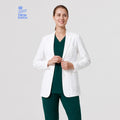 Zenir |  Women's Classic Short Lab Coat LCW-101 - White