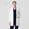 Zenir | Structured Nuevo Long Lab Coat LCW-204 - Ivory White