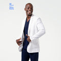 Zenir | Men's Standard Short Lab Coat LCM-100 - White