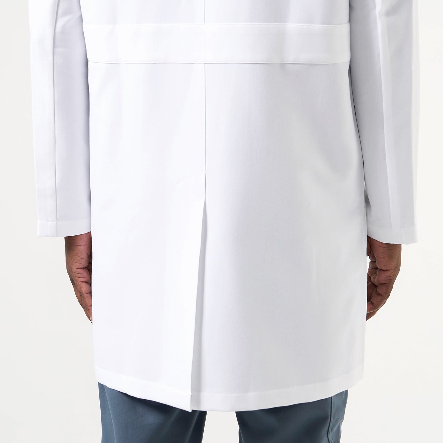 Image of Zenir | Men's Standard Long Lab Coat LCM-101 - White