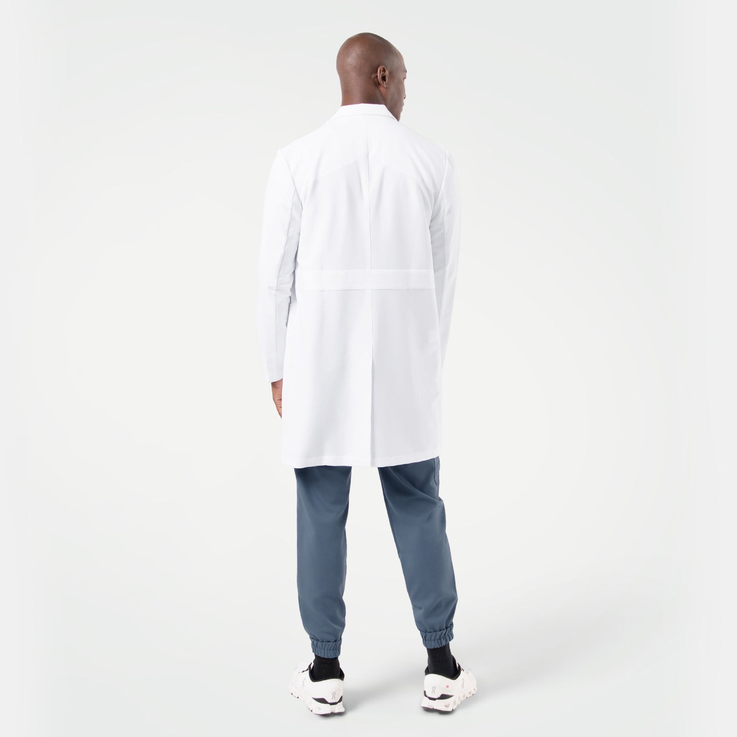 Image of Zenir | Men's Standard Long Lab Coat LCM-101 - White