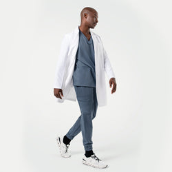 Image of Zenir | Men's Standard Long Lab Coat LCM-101 - White
