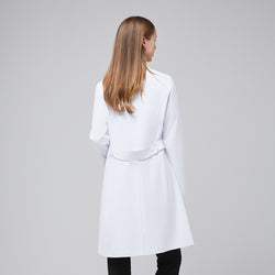 Zenir Women's Long Lab Coat White Professional Tailored Fit, Wrinkle-Resistant Medical Coat Zenir Women's Long Lab Coat White Professional Tailored Fit, Wrinkle-Resistant Medical Coat