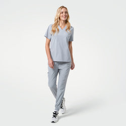Image of Zenir | Women's StretchFit Jogger Scrub Pants - Cool Gray